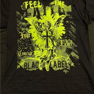 Blac Label Men's Neon Graphic Tee Goth Punk